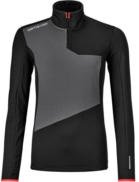 Ortovox - Women's Fleece Light Zip Neck - Fleecepullover Gr XL schwarz