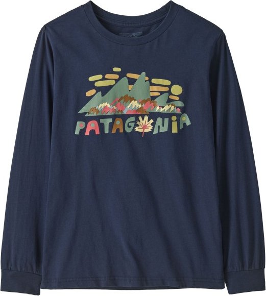 Patagonia - Kid's L/S Graphic T-Shirt - Pullover Gr XS blau