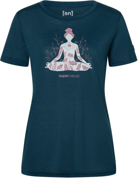 super.natural - Women's Kryssede Ski L/S - Longsleeve Gr S blau