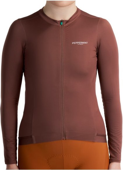 PEPPERMINT - Women's Signature Long Sleeve Jersey - Radtrikot Gr M braun