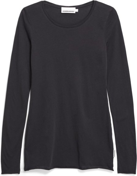 ARMEDANGELS - Women's Einiaara Soft - Longsleeve Gr M grau/schwarz