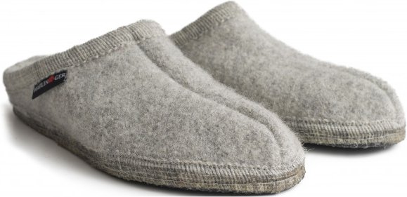 Haflinger - Walktoffel Alaska - Hüttenschuhe Gr 41 grau