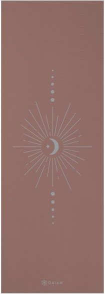 GAIAM - 5 mm Classic Printed Yoga Mat Gr 61 x 173 x 0,5 cm braun