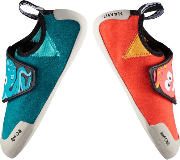 Red Chili - Kid's Pulpo - Kletterschuhe Gr 33/34 rot/türkis/blau