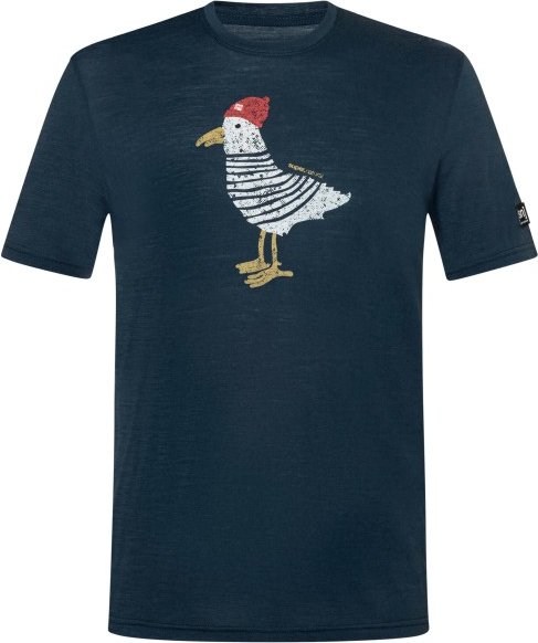 super.natural - Johnny Tee - Merinoshirt Gr XL blau