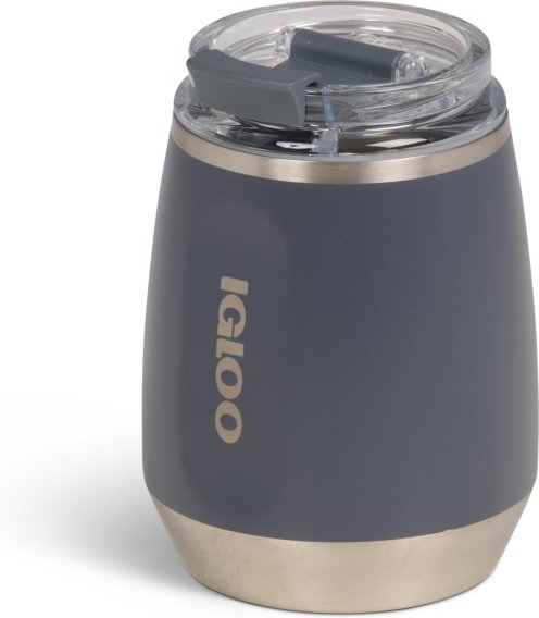 IGLOO - Wine Tumbler 10 - Isolierbecher Gr 296 ml grau/blau