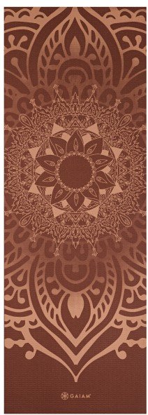 GAIAM - Sundial Layers Yoga Mat 5 mm Classic Printed - Yogamatte Gr 61 x 173 x 0,5 cm braun