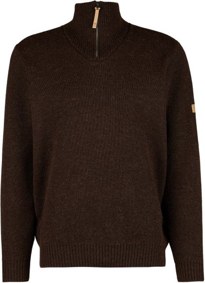 Thumbnail - Ivanhoe of Sweden - NLS Elm Half Zip - Wollpullover Gr M schwarz/braun