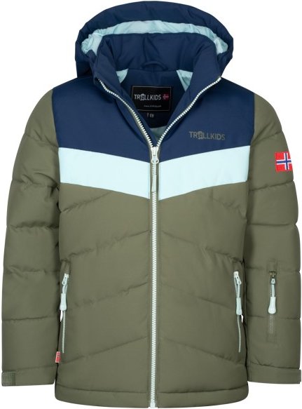 Trollkids - Girl's Gryllefjord Jacket - Winterjacke Gr 116 oliv