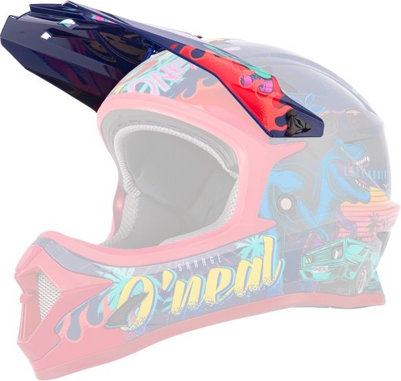 O'Neal - Youth Visor Sonus Helmet Rex - Radhelm Gr One Size bunt