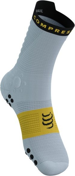 Compressport - Pro Racing Socks V4.0 Trail - Laufsocken Gr T4 - EU: 45-48 grau