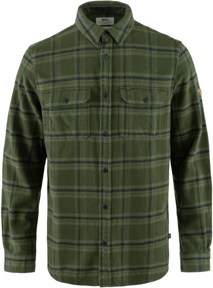 Fjällräven - Övik Heavy Flannel Shirt - Hemd Gr L oliv