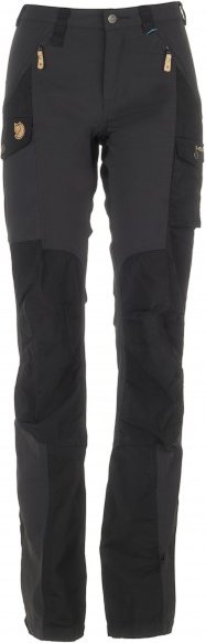 Fjällräven - Women's Nikka Trousers Curved - Trekkinghose Gr 48 - Raw Length schwarz