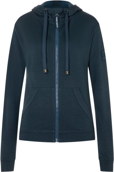 super.natural - Women's Solution Bio Hoodie - Merinohoodie Gr L blau