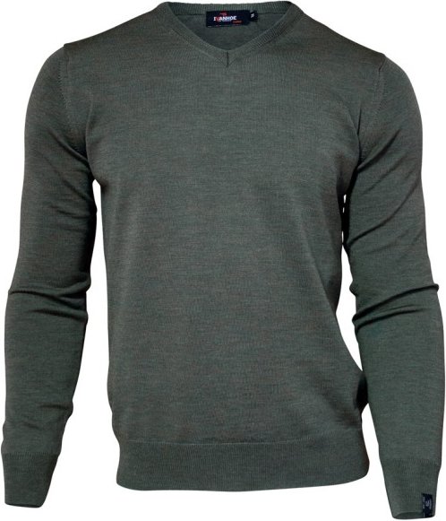 Ivanhoe of Sweden - Cashwool V-Neck Male - Merinopullover Gr XL grau