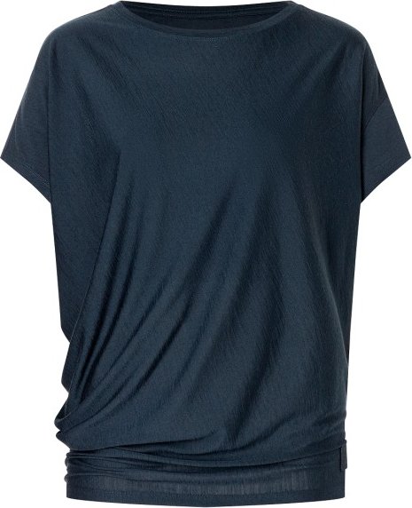 super.natural - Women's Yoga Loose Bio Jersey Tee - Merinoshirt Gr XS blau
