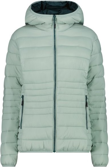 Thumbnail - CMP - Women's Down Jacket Fix Hood 35K4076 - Kunstfaserjacke Gr 42 grau/türkis