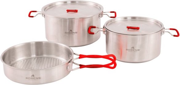 Thumbnail - Robens - Sierra Steel Cook Set - Topf Gr L grau