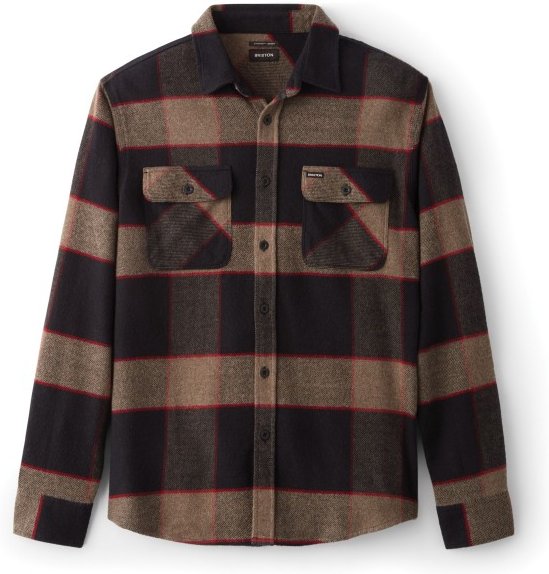 Brixton - Bowery Flannel - Hemd Gr S braun