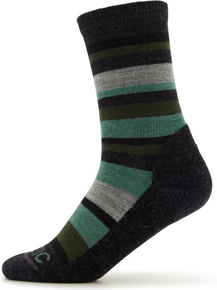 Stoic - Kid's Merino Trekking Crew Socks Stripes - Wandersocken Gr 31-34 schwarz