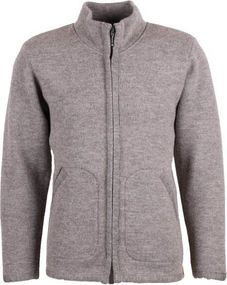 Thumbnail - Albmerino - Walk Stehkragen Jacke - Wolljacke Gr XL grau