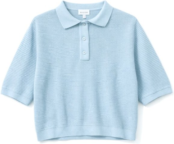 Mazine - Women's Knit Polo - Pullover Gr L blau