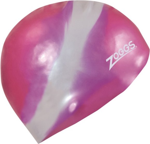 Thumbnail - Zoggs - Silicone Cap Multi Colour - Badekappe rosa/grau