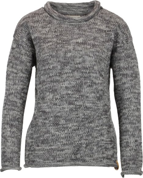 Thumbnail - Albmerino - Women's Oversize Pulli Mouline - Wolljacke Gr 36/38 grau