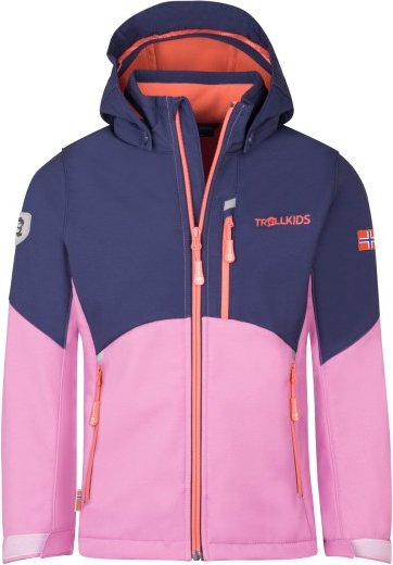 Trollkids - Girl's Balestrand Jacket - Softshelljacke Gr 176 rosa