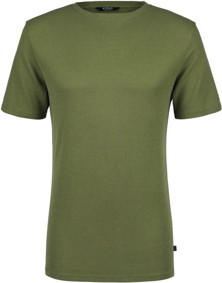 Thumbnail - Stoic - WoolHemp VarbergSt Pique Tee - T-Shirt Gr S oliv