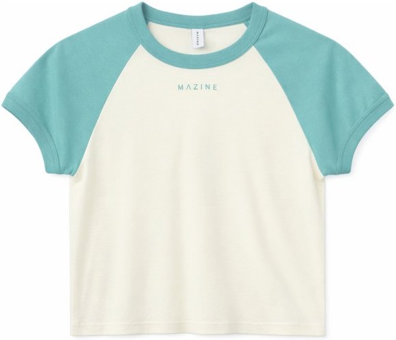 Mazine - Women's Contrast Sleeves T-Shirt - T-Shirt Gr XS weiß