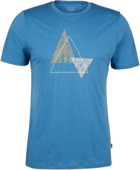 Stoic - Merino155 LaholmSt. Print T-Shirt Peak - Merinoshirt Gr 4XL blau