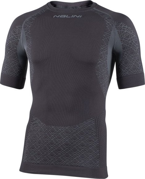 Thumbnail - Nalini - Seamless Tech S/S - Kunstfaserunterwäsche Gr L/XL grau