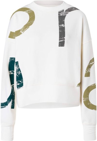 super.natural - Women's Capital Logo Krissini - Pullover Gr S weiß