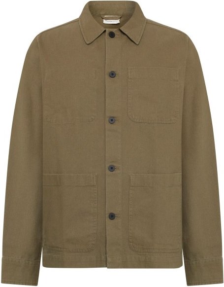 Thumbnail - KnowledgeCotton Apparel - Heavy Canvas Overshirt - Hemd Gr L braun/oliv