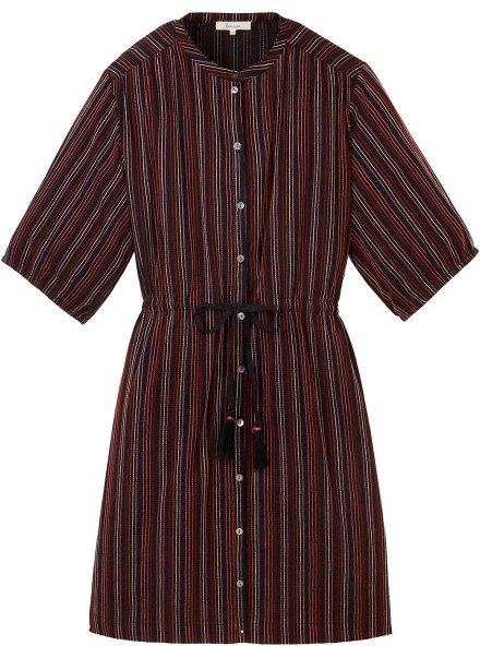 Thumbnail - Tranquillo - Women's Blusenkleid in Leinenoptik - Kleid Gr 38 braun