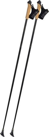 Thumbnail - Komperdell - Levante Carbon - Nordic Walking Stöcke Gr 130 cm schwarz/ highlight