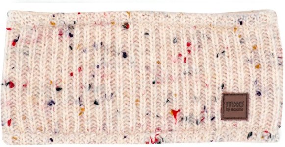 maximo - Kid's Stirnband gerade mit Effektgarn - Stirnband Gr 55-57 cm rosa/beige