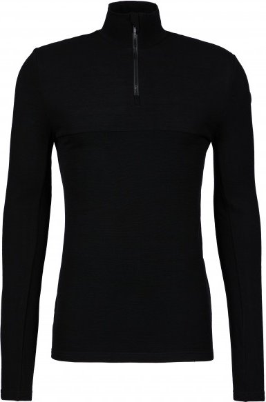 We Norwegians - Tryvann Colblock Zipup - Merinolongsleeve Gr S schwarz