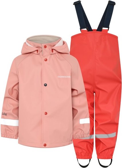 Didriksons - Kid's Slaskeman Set 4 - Regenset Gr 110 rosa