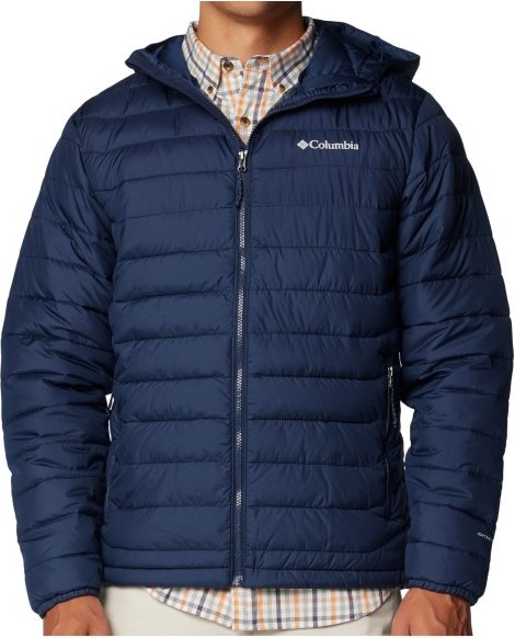 Columbia - Powder Lite II Hooded Jacket - Kunstfaserjacke Gr XXL blau