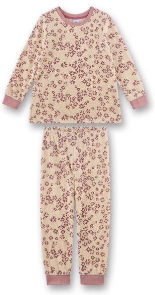 Thumbnail - Sanetta - Kid's Pyjama Long AOP 233631 - Schlafanzug Gr 116 beige