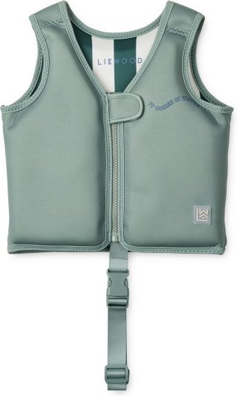 LIEWOOD - Kid's Dove Swim Vest - Schwimmweste Gr 11-15 kg it comes in waves / peppermint