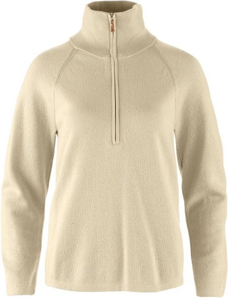 Fjällräven - Women's Övik Lite Half Zip - Wollpullover Gr S beige