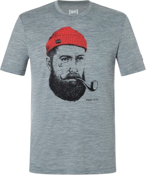 Thumbnail - super.natural - Sailor Tee - Merinoshirt Gr S grau