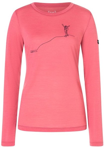 super.natural - Women's Bergglück L/S - Longsleeve Gr M rosa