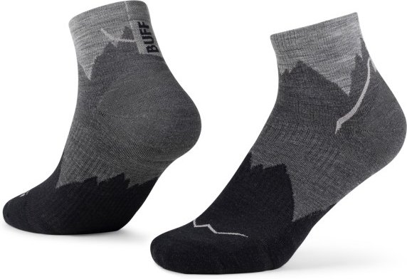 Thumbnail - Buff - Merino Lightweight Quarter Sock LWQ3 - Merinosocken Gr M - EU: 39-41 grau