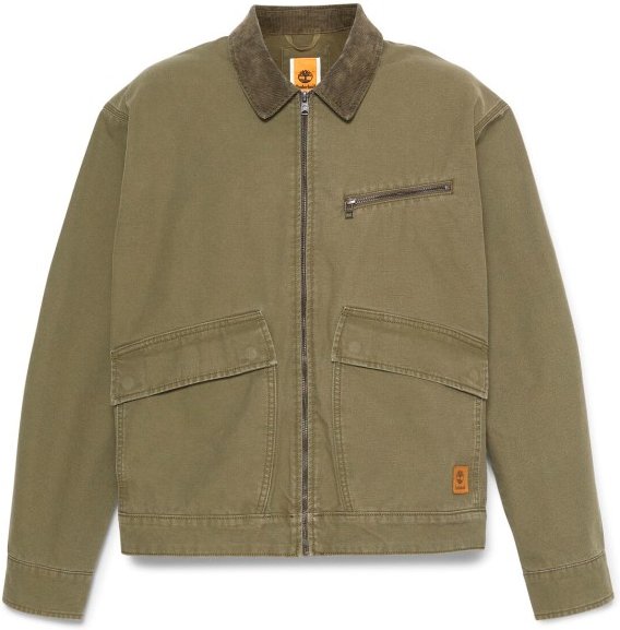 Thumbnail - Timberland - Strafford Washed Canvas Jacket - Freizeitjacke Gr L oliv