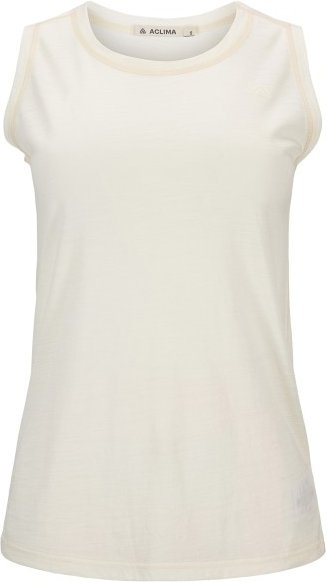 Aclima - Women's LightWool 140 Singlet V2 - Merinoshirt Gr M beige/weiß
