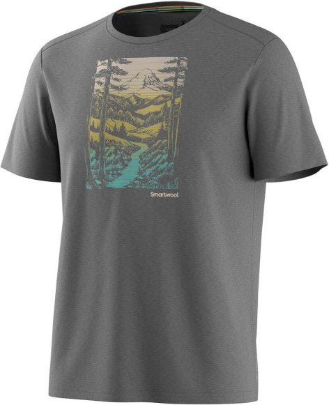 Smartwool - Winding Trail Active Short Sleeve - Merinoshirt Gr XXL light gray heather